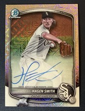 2025 Bowman - Chrome Prospect Mega Box Autographs Hagen Smith #BMA-HS (AU, RC)