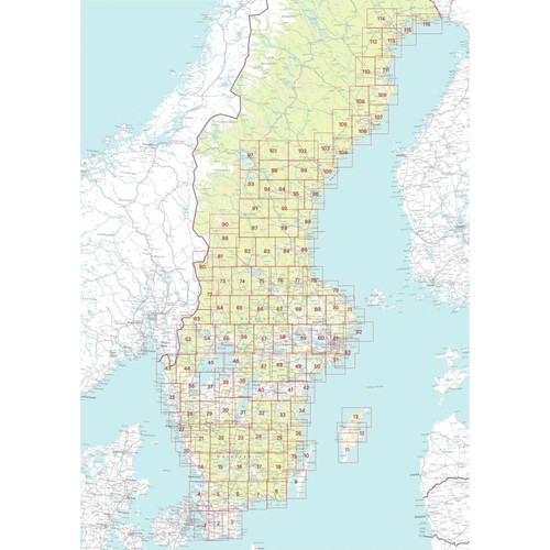 Sweden Hagfors - Outdoor map 64 1:50K walking hiking SALE - 50% OFF - Picture 4 of 4