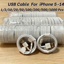 Wholesale USB Fast Charger Cable Lot For iPhone 14 13 12 11 Pro XS XR 8 7 6 Cord