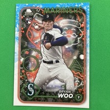 Bryan Woo 2024 Topps Holiday Rookie Card #H193 MLB Seattle Mariners