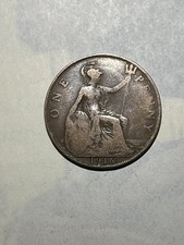 GB King George V 1916 1 Penny  VF35