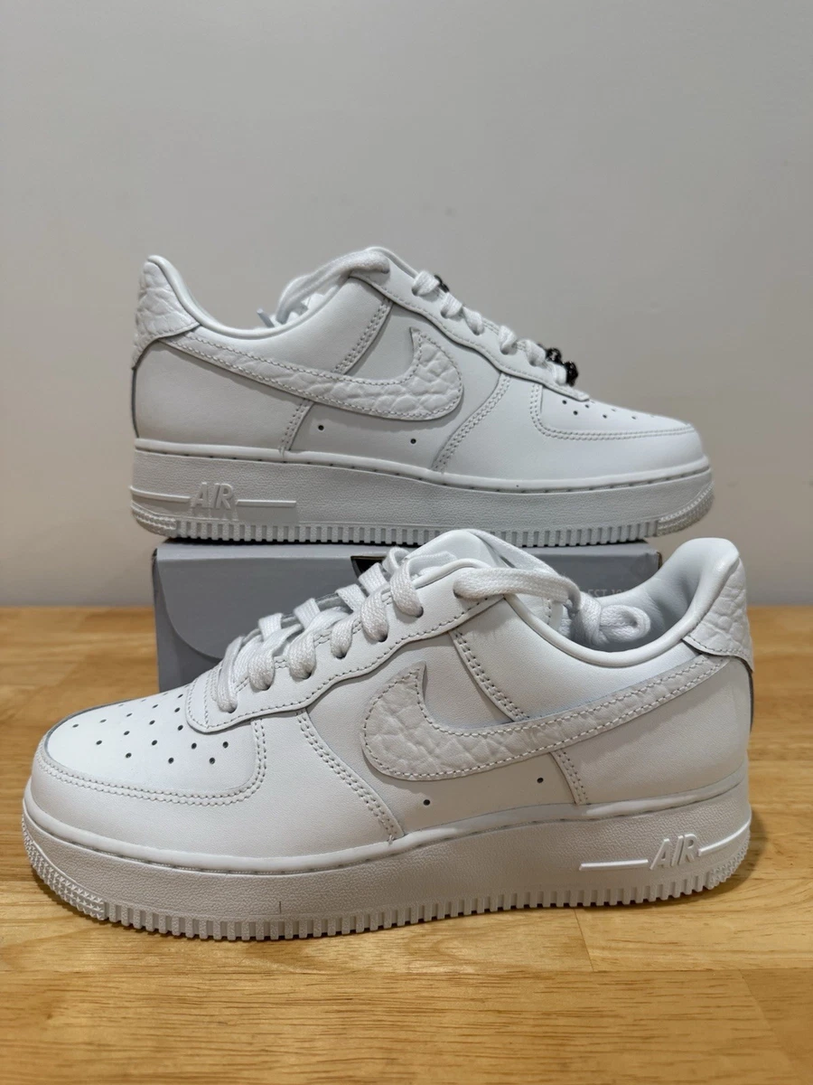 Nike Air Force 1 '07 White Metallic Silver W for sale | eBay