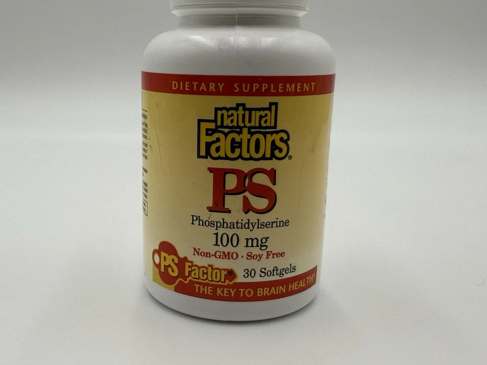 Natural Factors PS fosfatidilserina 100 mg 30 geles blandos la clave para la salud del cerebro Foto 2 de 4