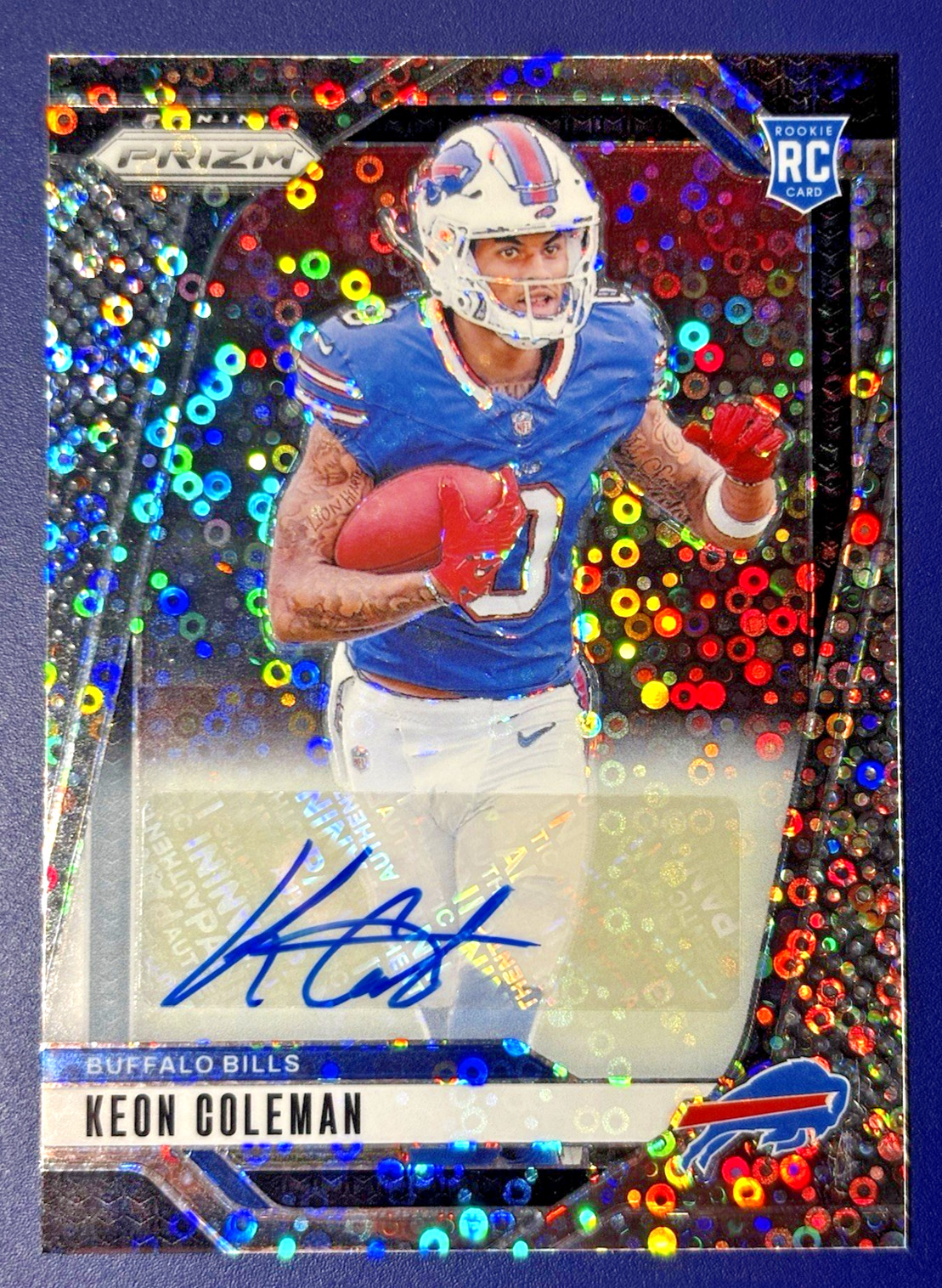 2024 Panini Prizm - Keon Coleman No Huddle Prizm Rookie Auto #362 (RC) Bills