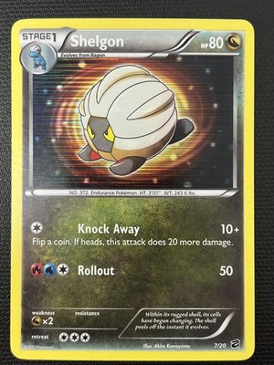Shelgon 7/20 Dragon Vault Holo Rare Pokemon Card NM