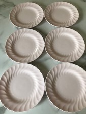 Tuscan Pink Bone China Side Plates x 6 - Vintage