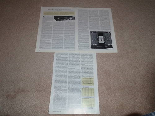 Mark Levinson No 38 Preamp Review, 5 pgs, 1994, RARE! - Picture 1 of 1