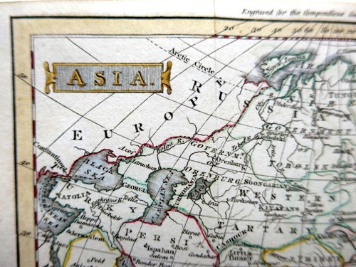 ASIA c1804 BY JOHN RUSSELL GENUINE ANTIQUE ENGRAVED MAP - Picture 2 of 5