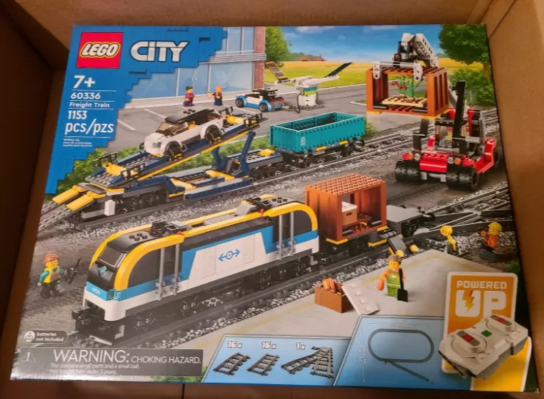 Lego City Freight Train Toy Remote Control Sounds Set 60336 : Target