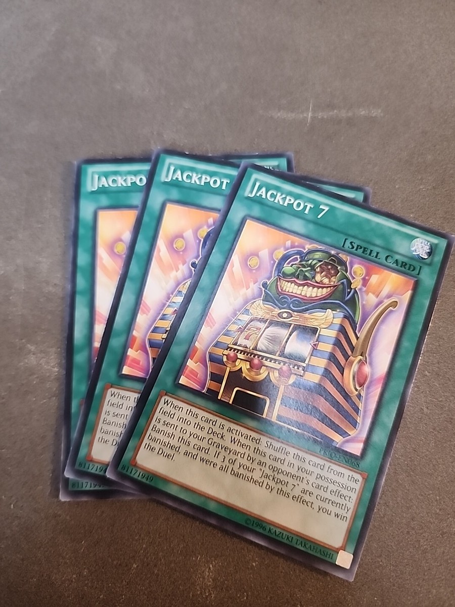 Yugioh 3x Jackpot 7 - PRIO-EN068 - Playset | eBay Yugioh 3x Jackpot 7 - PRIO-EN068 - Playset | eBay