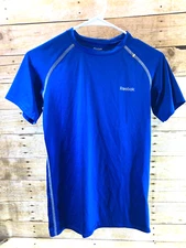REEBOK PLAY DRY COMPRESSION BASE TEE SHIRT ROYAL BLUE MEN'S M FITTED ⭐️MINT⭐️