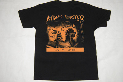 Atomic Rooster Black T-Shirt Cotton Full Size Unisex S-5XL RD371