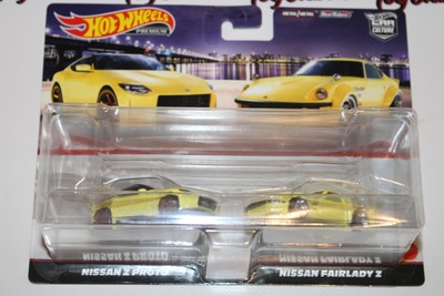 Hot Wheels  Premium 2 Pack Nissan Z Proto + Nissan Fairlady Z Car Culture  Du...