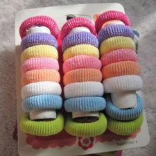 24 Goody Gentle Ponytailers Ouchless No Metal Elastic Hair Bands Soft Fabric