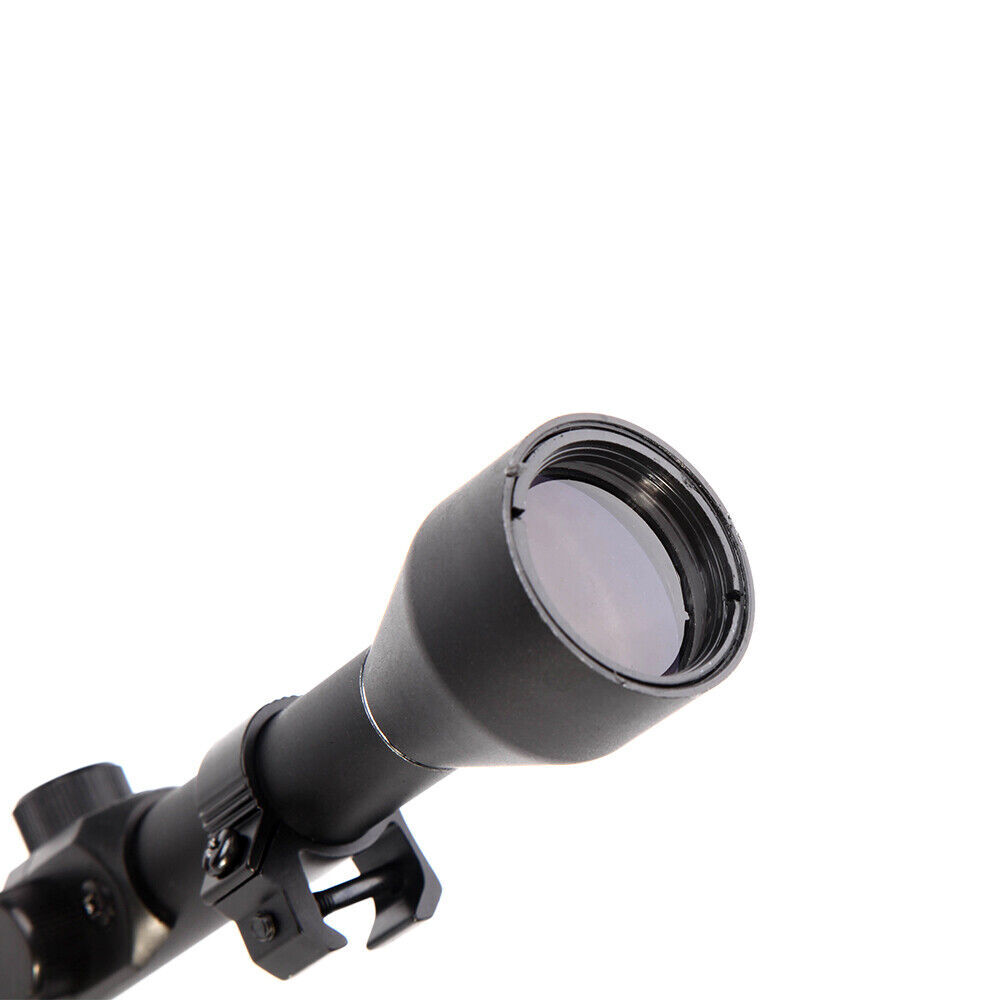 Telescopic 4x28 Air Gun Rifle Optics Scope Riflescope & Rail Mounts For