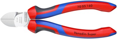 Knipex 70 05 160 Seitenschneider-Zange mit Komfortgriffen 160 mm