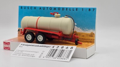 Flüssigmisttankanhänger *HTS 100.27* rot Busch 42868 DDR-Modell OVP 1:87(H0)