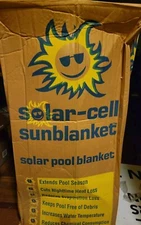 Solar cell Sun Blanket Pool Warmer Extra Heavy 15'x30' Oval Clear Never used