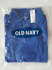 Old Navy School Uniform Long Sleeve Polo for Boys Blue Tang Colore Size 5
