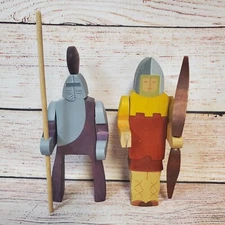 Kinderkram Ostheimer German Handcrafted Medieval Archer & Jouster Wooden Toys