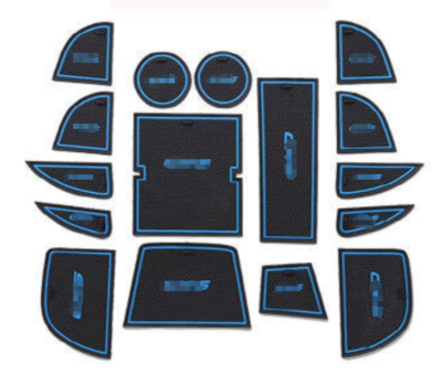 マニー　コラージュトレー Non-slip Car Interior Door Slot Rubber Cup Holder Pad Mat For