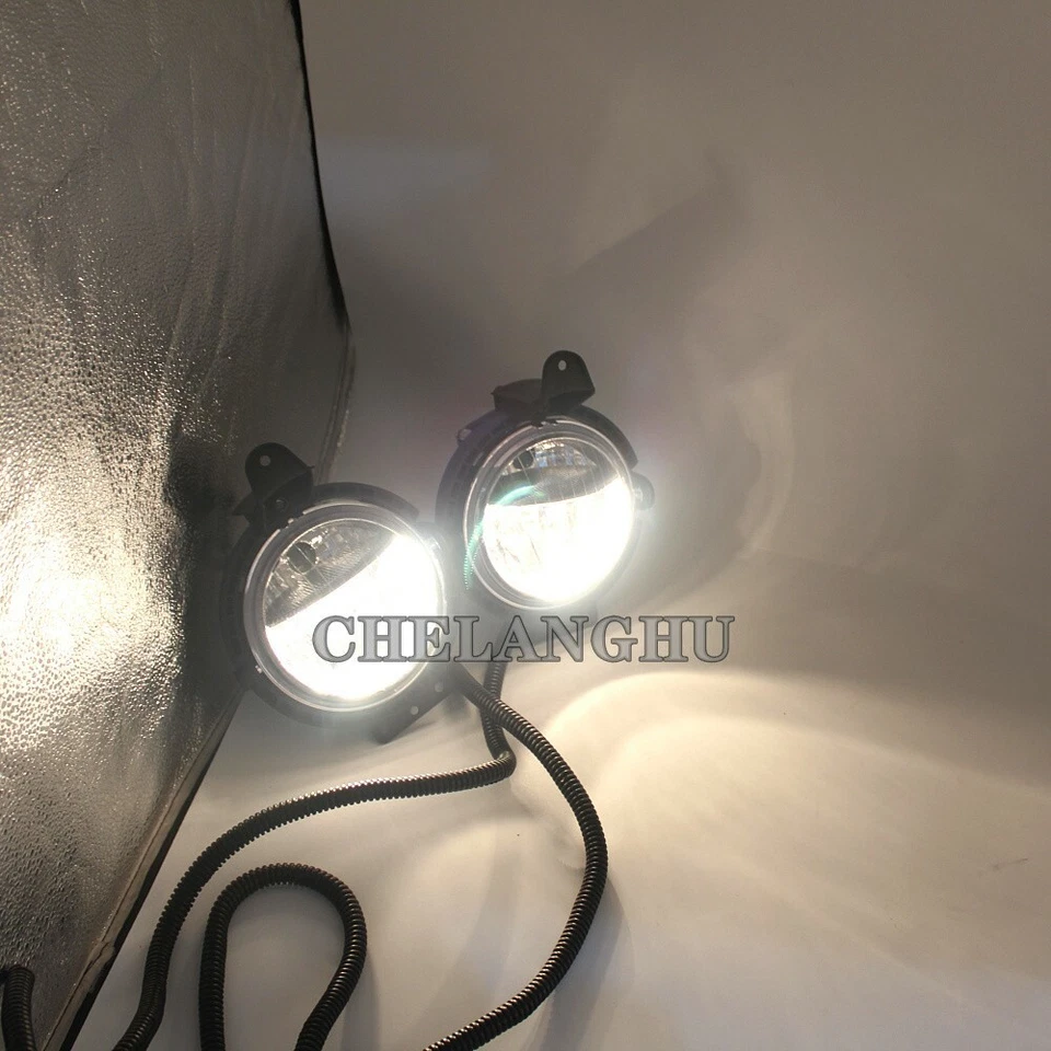 2pc For Mini Cooper R56 2006 2007 2008- 2014 Front Halogen Fog Lamp Lights L+R Foto 3 de 4