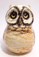England, BLP Babbacombe Pottery Funnel Pie Bird Vent * Baby Brown Owl