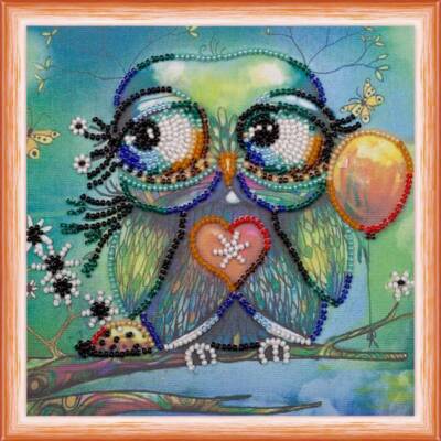 Mini Bead embroidery kit Curious DIY Embroidery Kit beadwork pattern