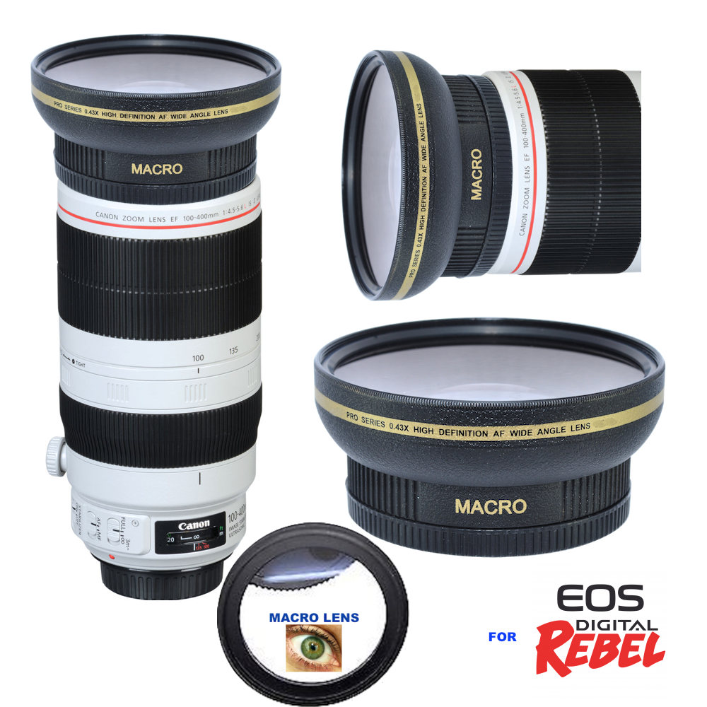 HD ULTRA WIDE ANGLE MACRO LENS FOR Canon EF 100-400mm