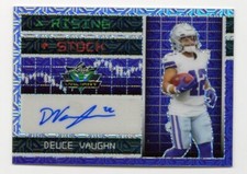 2023 Leaf Eclectic Deuce Vaughn Rookie Auto Rising Stock True 1/3 Cowboys