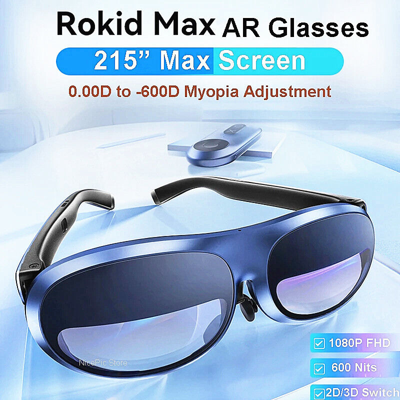 Rokid Max Smart Glasses 3D Game Viewing Device AR Glasses Phone VR  All-in-One