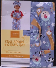 KIRKTON HOUSE KIDS APRON & CHEF"S HAT NURSERY RHYME THEME SET NEW IN PACKAGE
