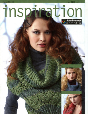 Inspiration #108 Schachenmayr Knitting Pattern Book - 7 Designs Women, Men