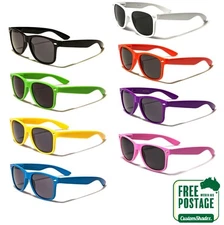 Classic Retro Sunglasses - Coloured Frame - Men's Women's - High Quality UV400