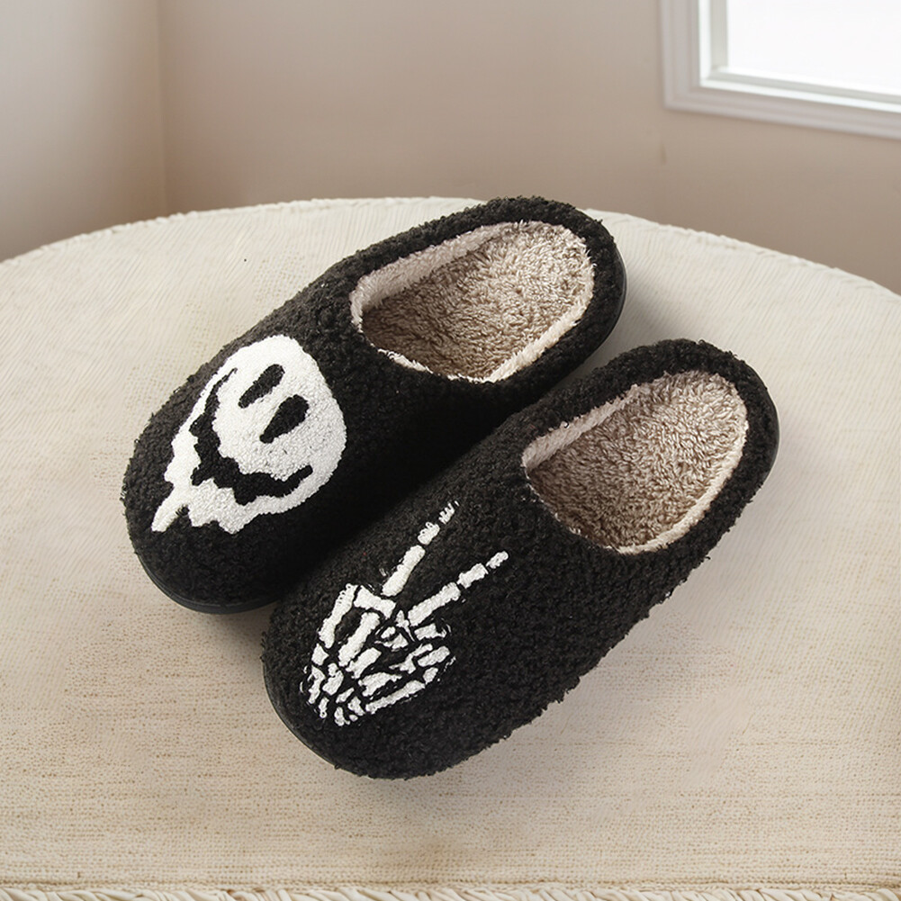APL Halloween Caldo Slip on Casa Scarpe Antiscivolo Scheletro Dito Pantofole per Camera da Letto
