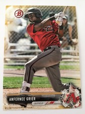 2017 Bowman Draft Jumbo 5x7 Anfernee Grier DBacks BD99 #'d 01/10 Gold