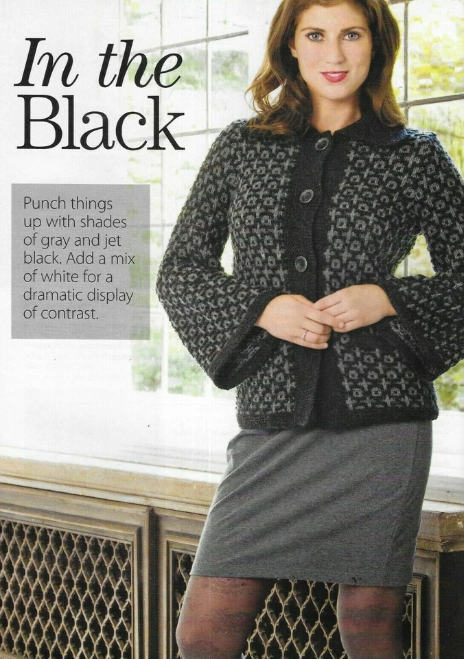 Creative Knitting Magazine Quick Knit Miters Hat And Mittens Jacket Cabled Vest - Image 4 of 4