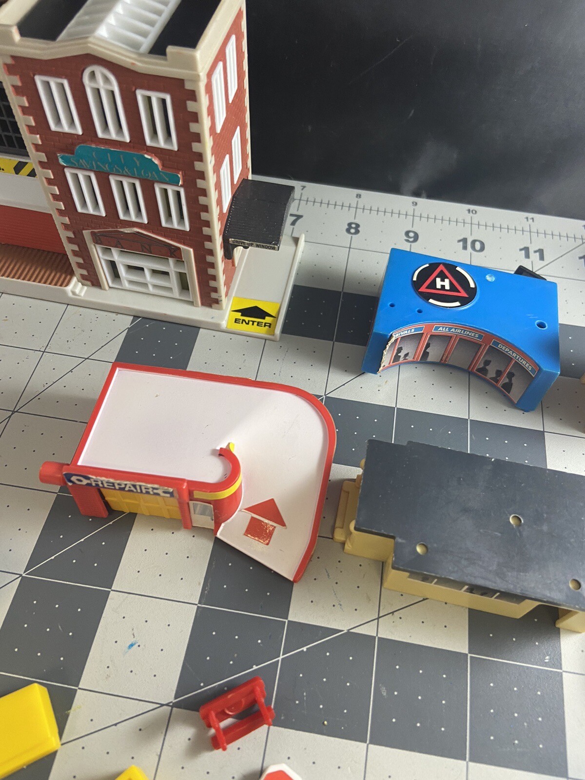 1980s Galoob Micro Machines Playsets Buildings Cases Signs Accessories