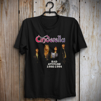 1986-1994 Bad Attitude T-Shirt Cinderella Tom Keifer Eric Brittingham Fred Coury