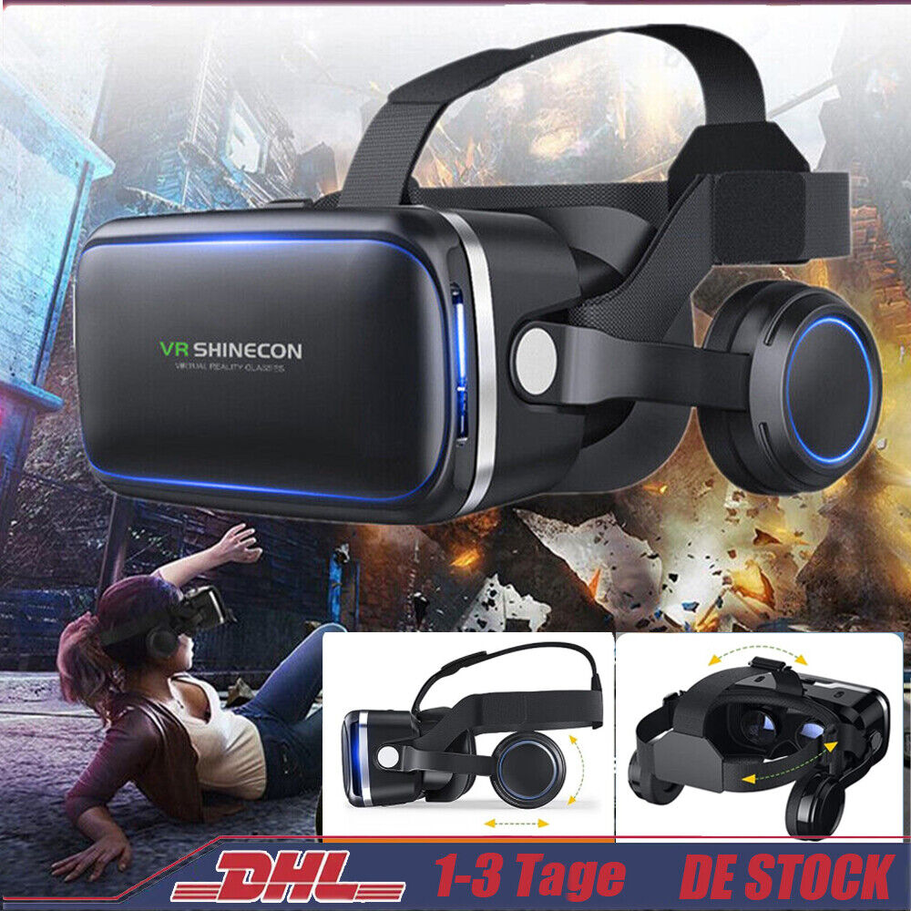 4K 3D VR-Brille Virtual Reality Vollbild für 4,7-6,7-Zoll-Smartphone-Filme DE