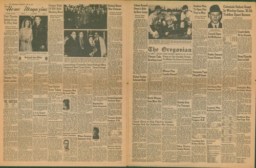 WWII Feb 28 1945 Servicemen Edition Oregonian Paper w/Envelope Portland OR Z - Picture 4 of 7