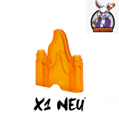 Lego    1x 1x4 Wave Rounded   Feuer Flamme   Trans-Orange   70880   Neuware