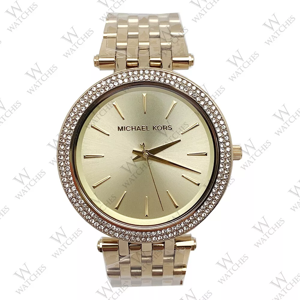 New Michael Kors MK3191 Gold-Tone 39mm Watch