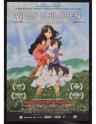 Kinoposter WOLF CHILDREN Ame Yuki und die Kinder der Wolfskinder Manga