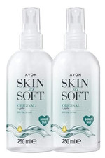 AVON SKIN SO SOFT Original Jojoba Dry Oil Spray 8.45 fl.oz Pack of 2 