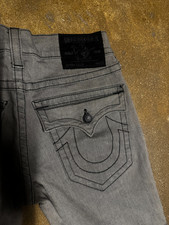 TRUE RELIGION MEN JEANS ZACH MEN JEANS SIZE-30X34