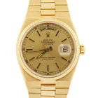 VINTAGE 1979 Rolex OysterQuartz Day-Date President CHAMPAGNE 18K Gold 19018 BOX