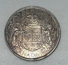 1946 Canada 🇨🇦 50 Cents Canadian Half Dollar XF Toned