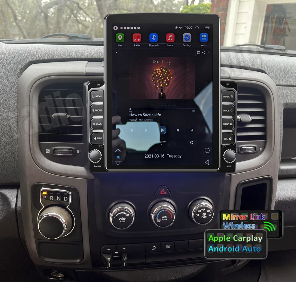 9.7'' Car Radio Stereo For 2013-2018 Dodge Ram 1500 2500 Android15 Carplay GPS - Image 4 of 4