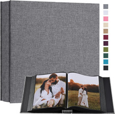 Small 8X10 Photo Album 160 Pockets Linen Cover Large Capacity Picture Book for F